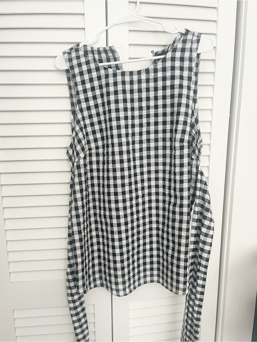 Topshop maternity gingham tank top size 12
